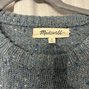 Madewell Heathered Blue Crewneck Sweater